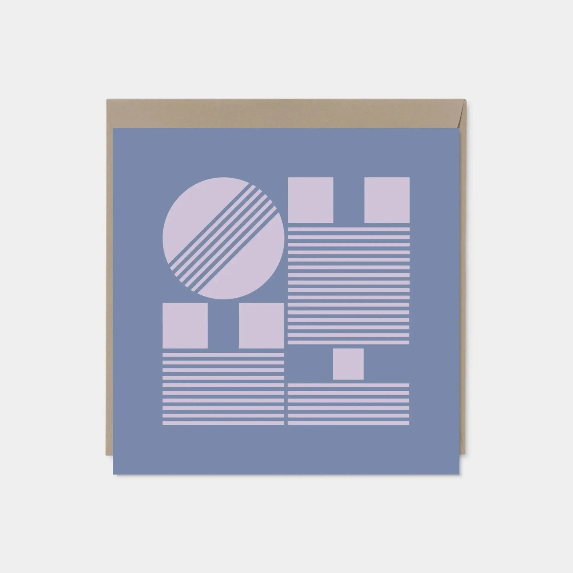 Oh Hi! Modern Geo Typography Card,