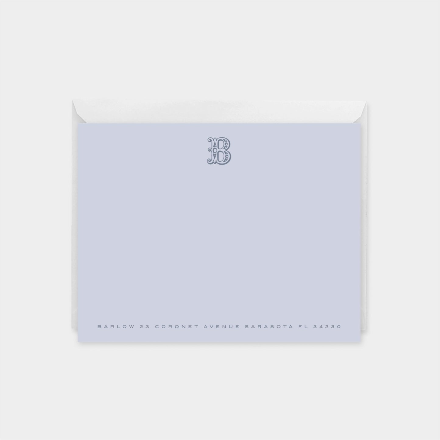 Ornate Monogram Note Cards