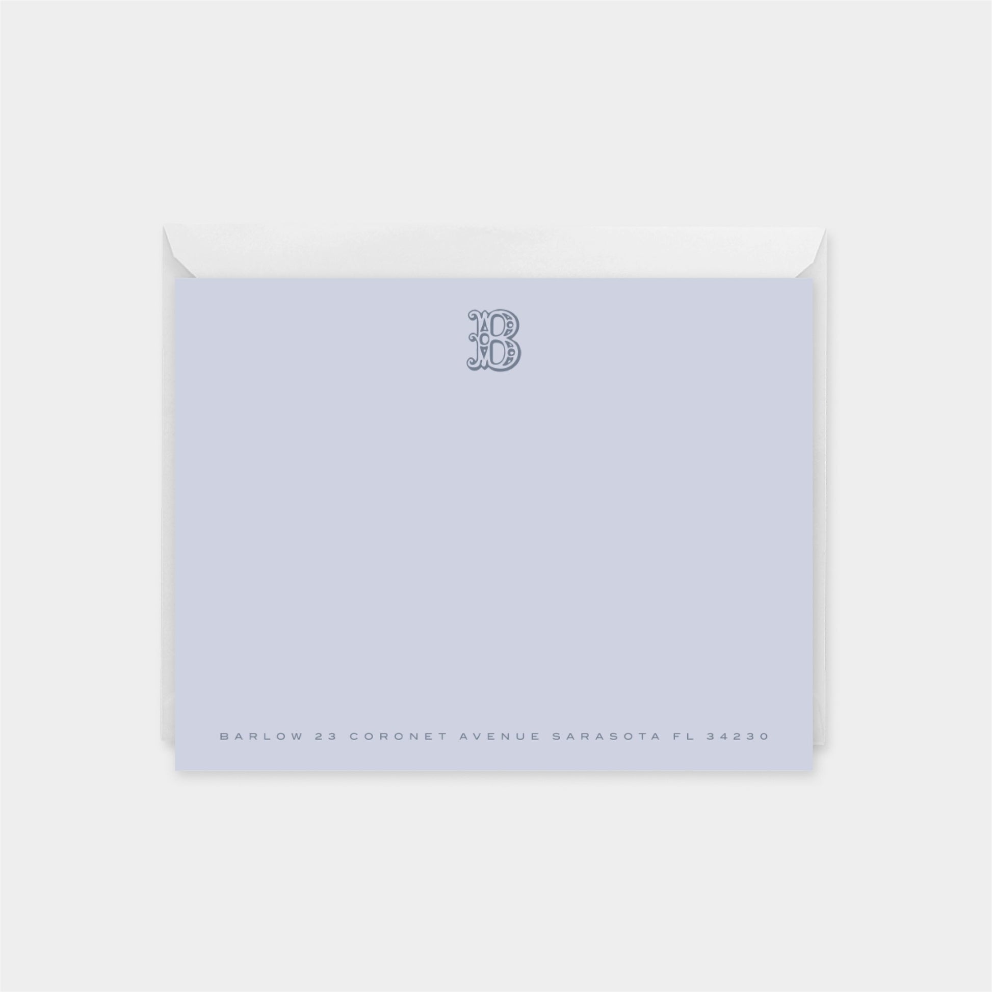 Ornate Monogram Note Cards