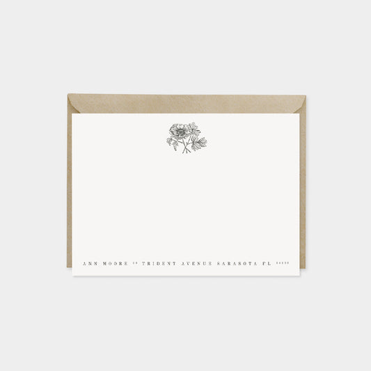 Paeonia Moutan Botanical Note Cards