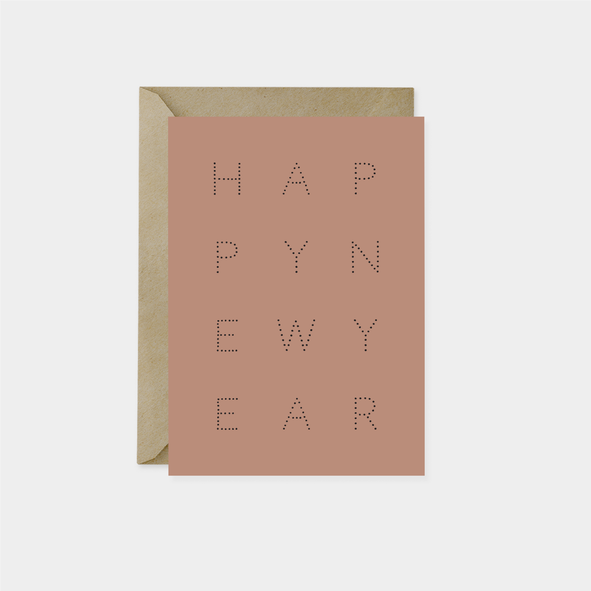 Pantone 2025 Mocha Mousse New Year's Card