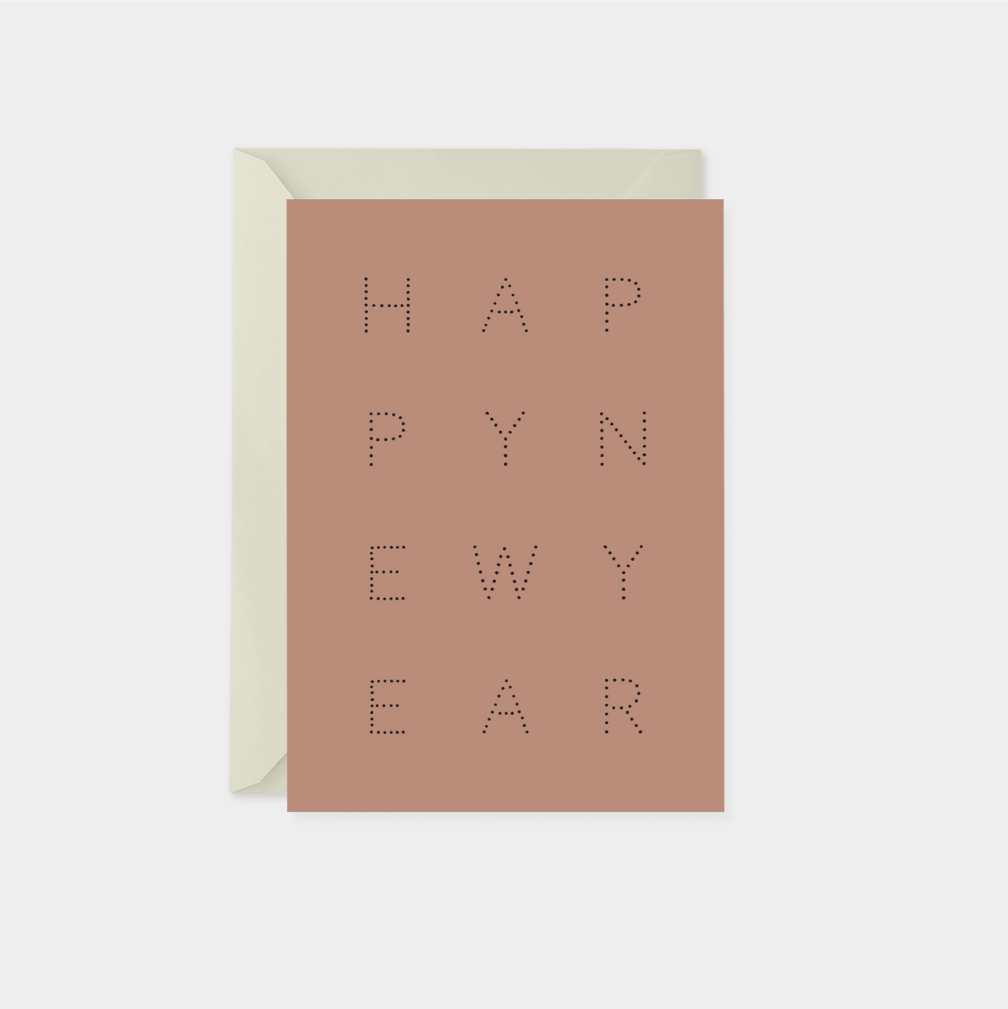 Pantone 2025 Mocha Mousse New Year's Card