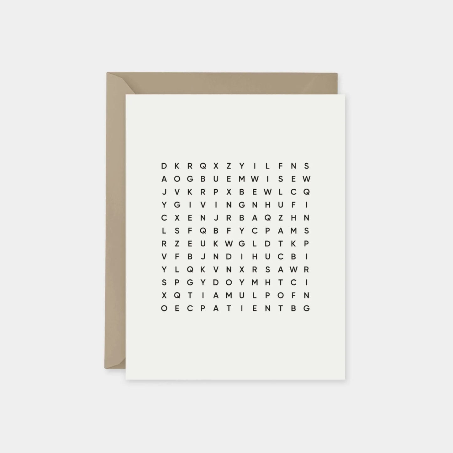 Parchment Father's Day Word Search Card