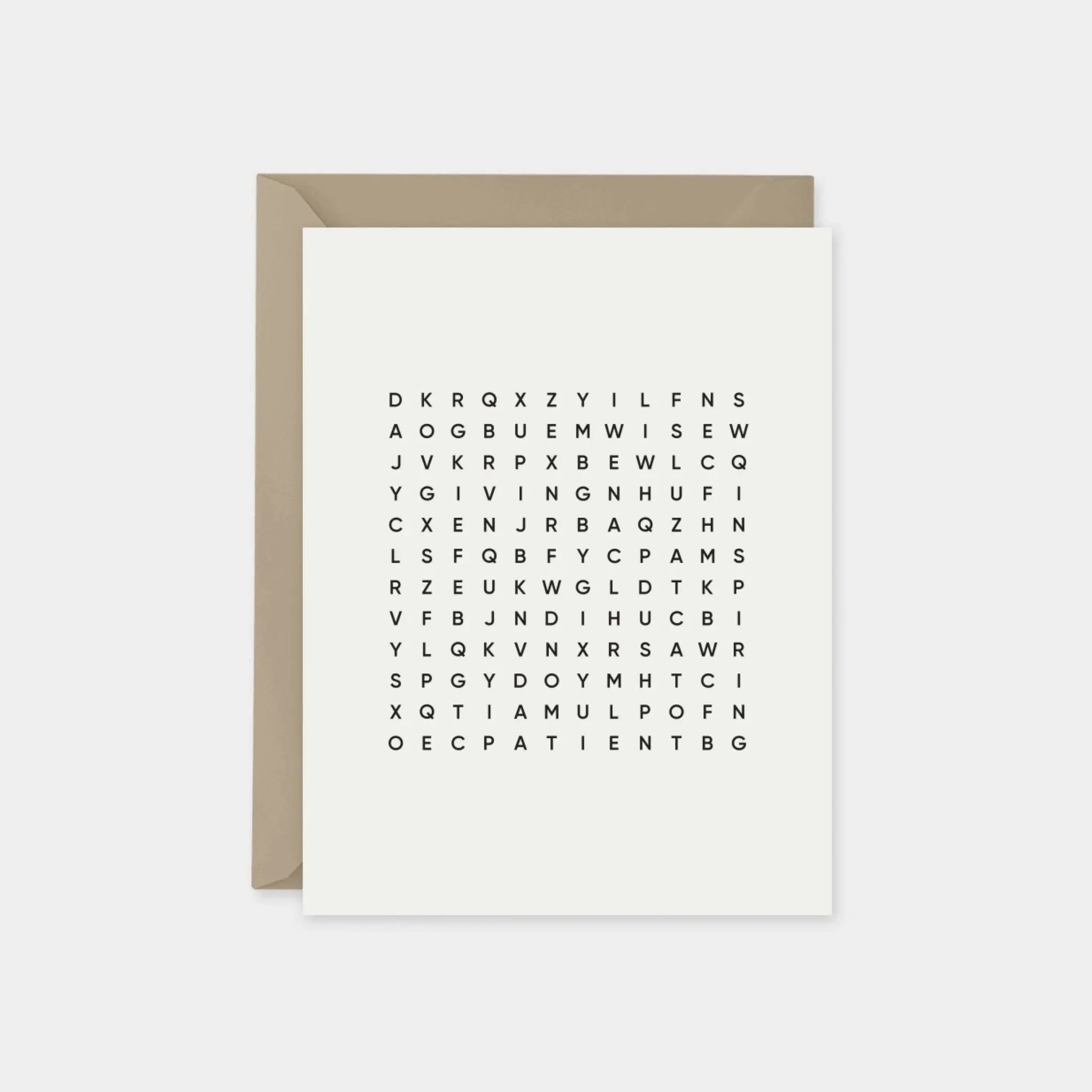 Parchment Father's Day Word Search Card