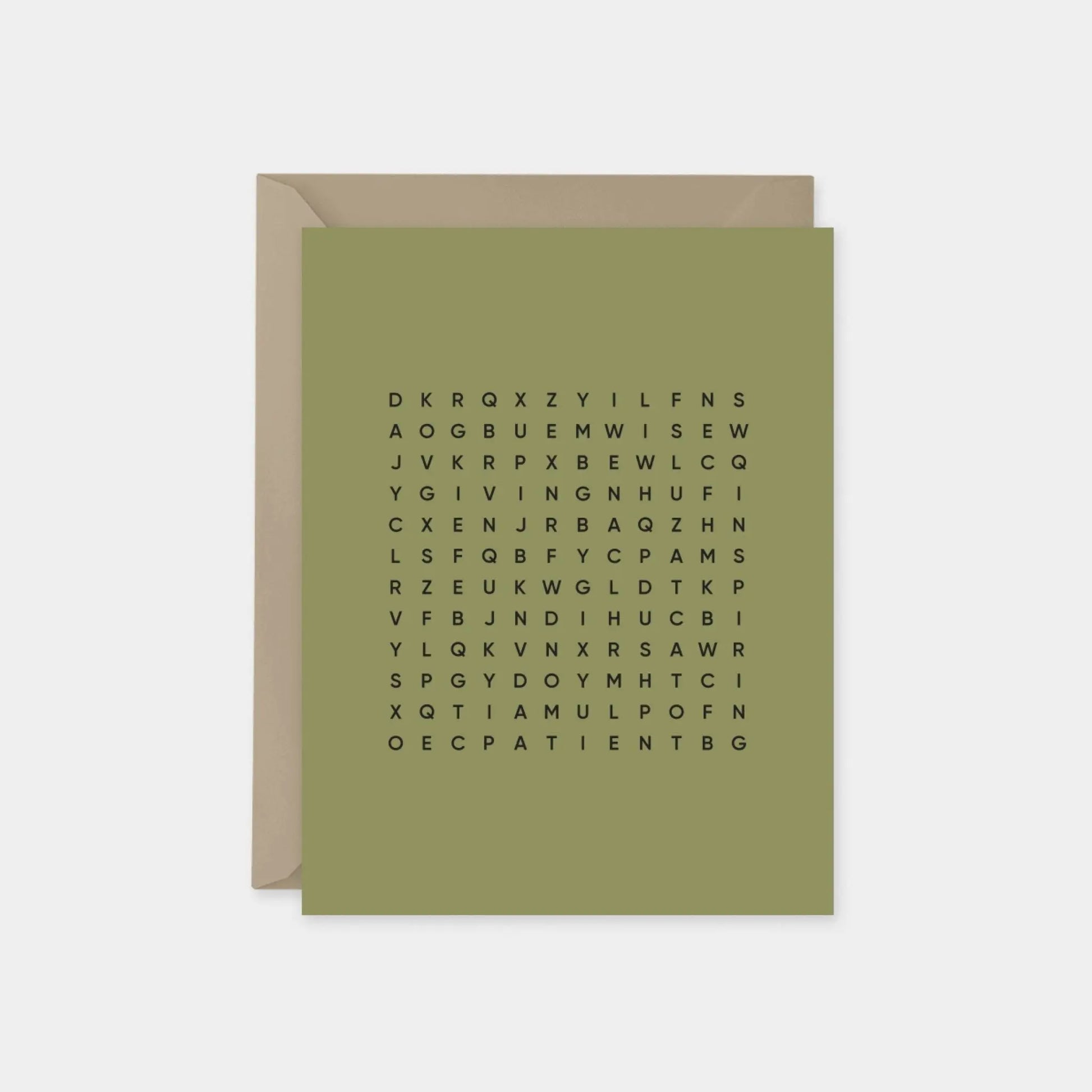 Parchment Father's Day Word Search Card