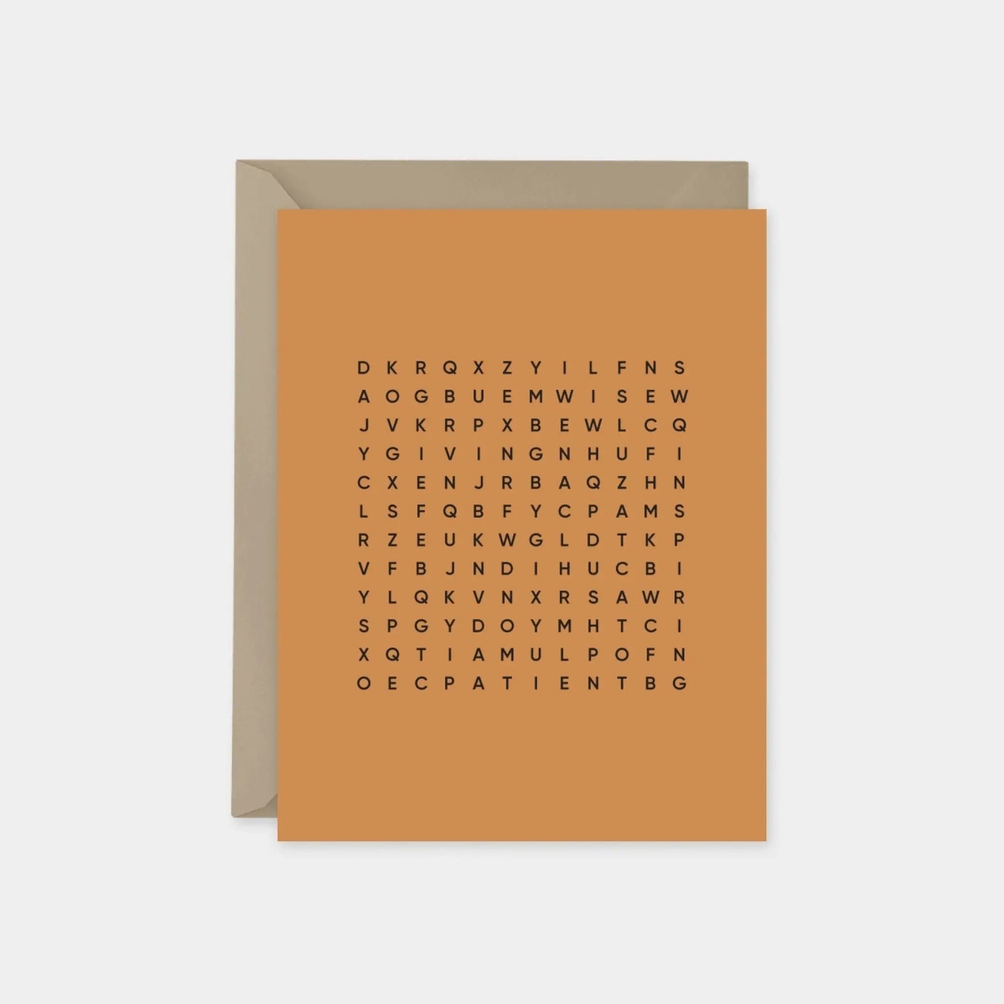 Parchment Father's Day Word Search Card