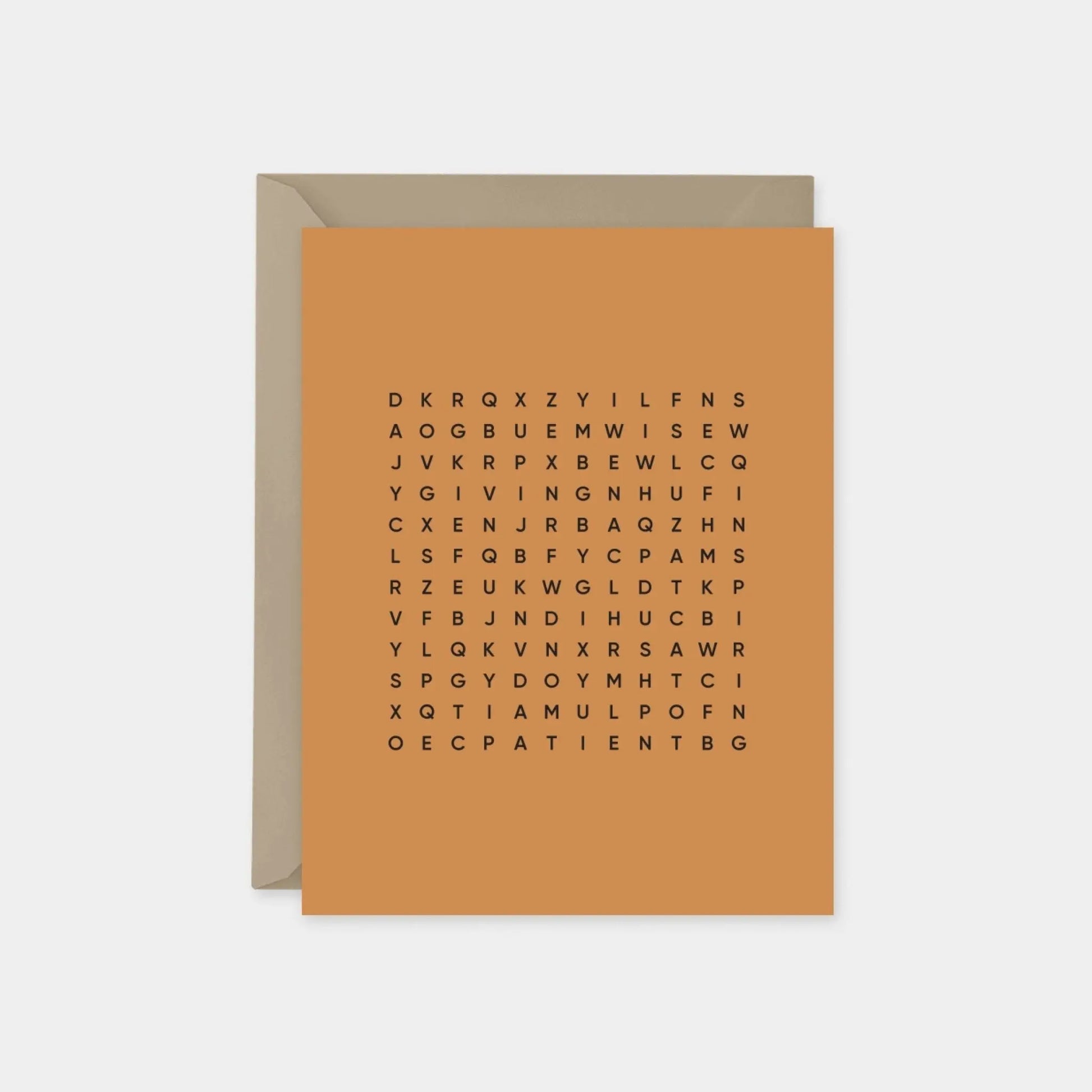 Parchment Father's Day Word Search Card