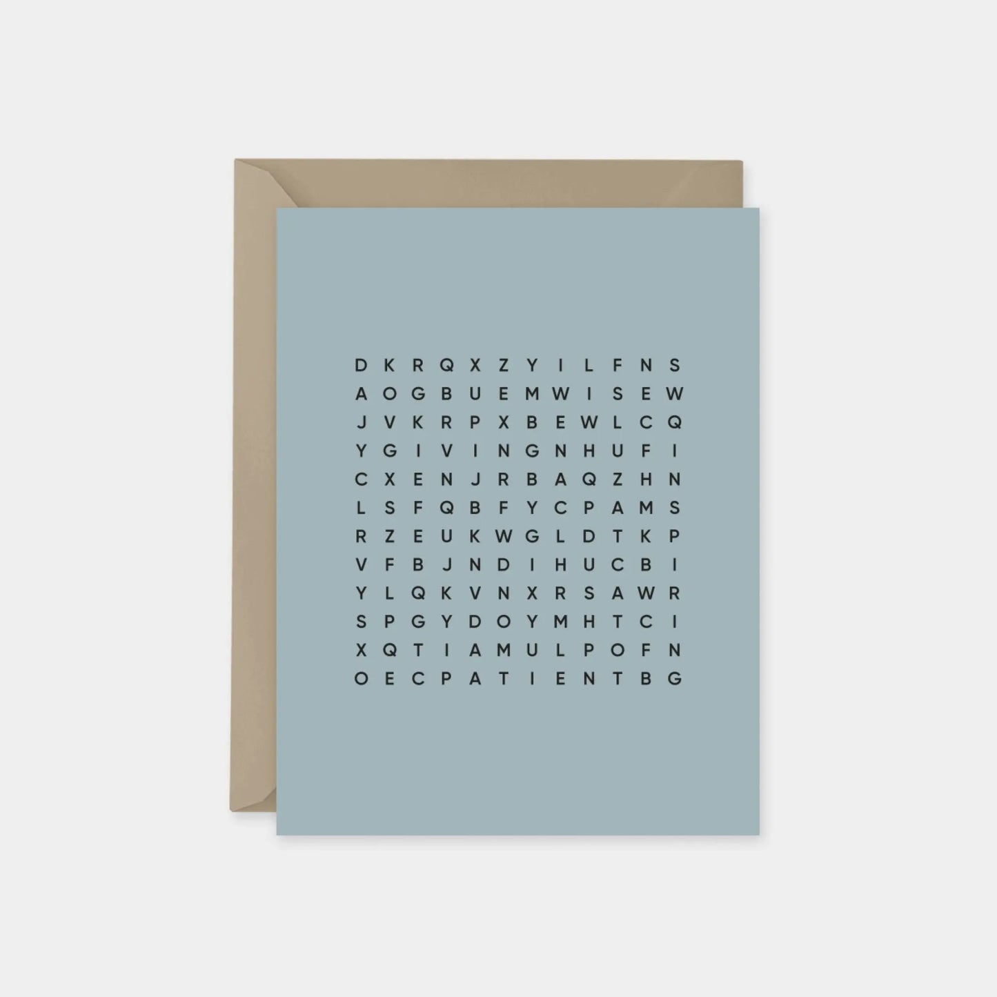 Parchment Father's Day Word Search Card