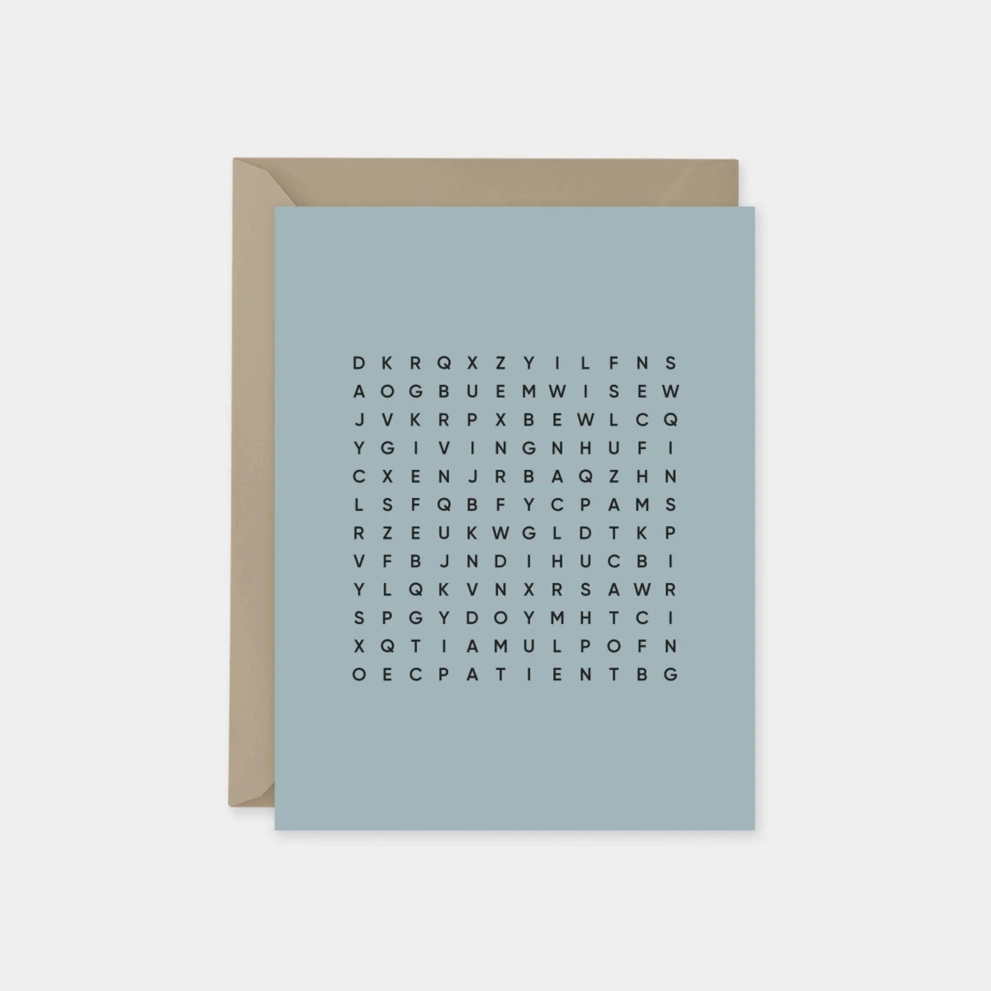Parchment Father's Day Word Search Card