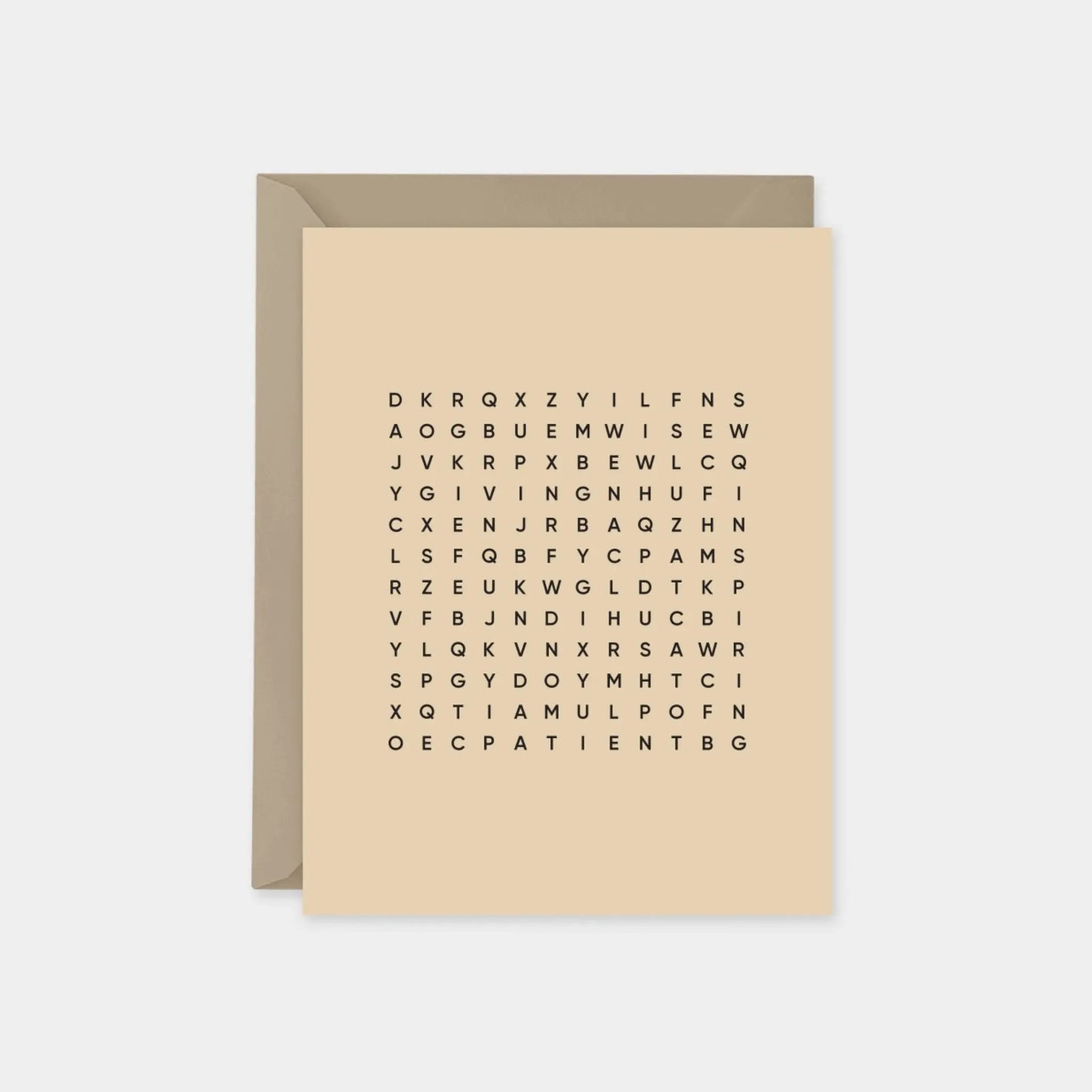Parchment Father's Day Word Search Card