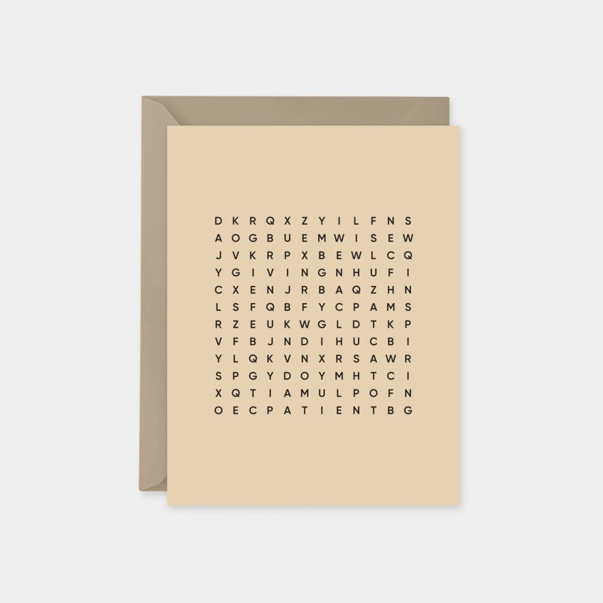 Parchment Father's Day Word Search Card