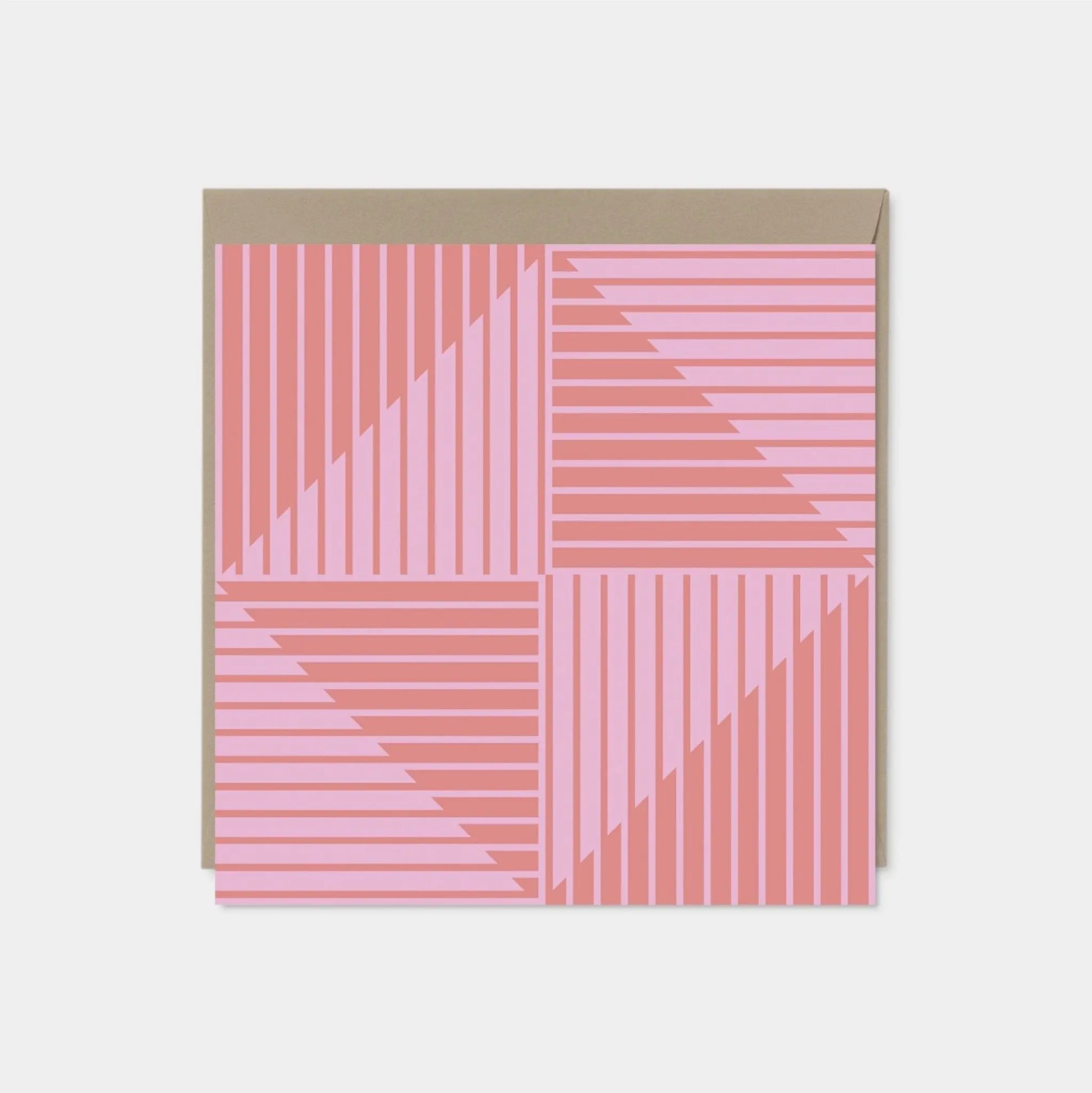 Pastel Geo Stripe Card III