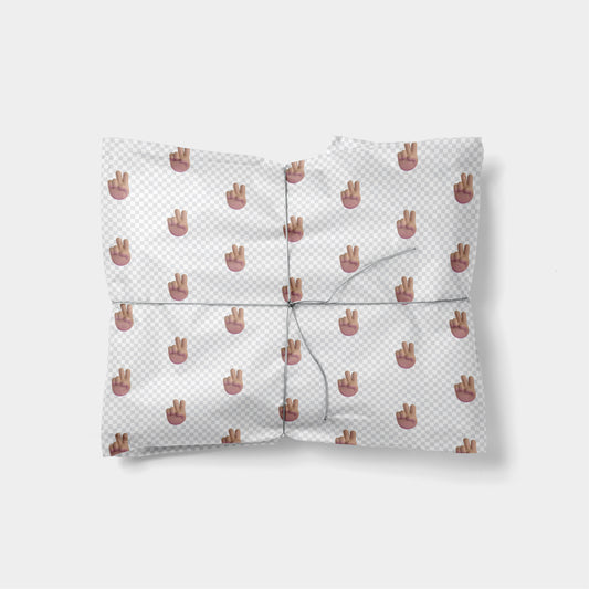 Peace Sign Emoji Gift Wrap II