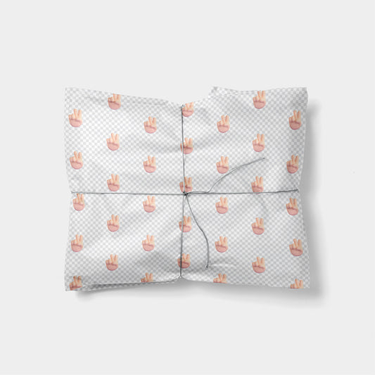 Peace Sign Emoji Gift Wrap