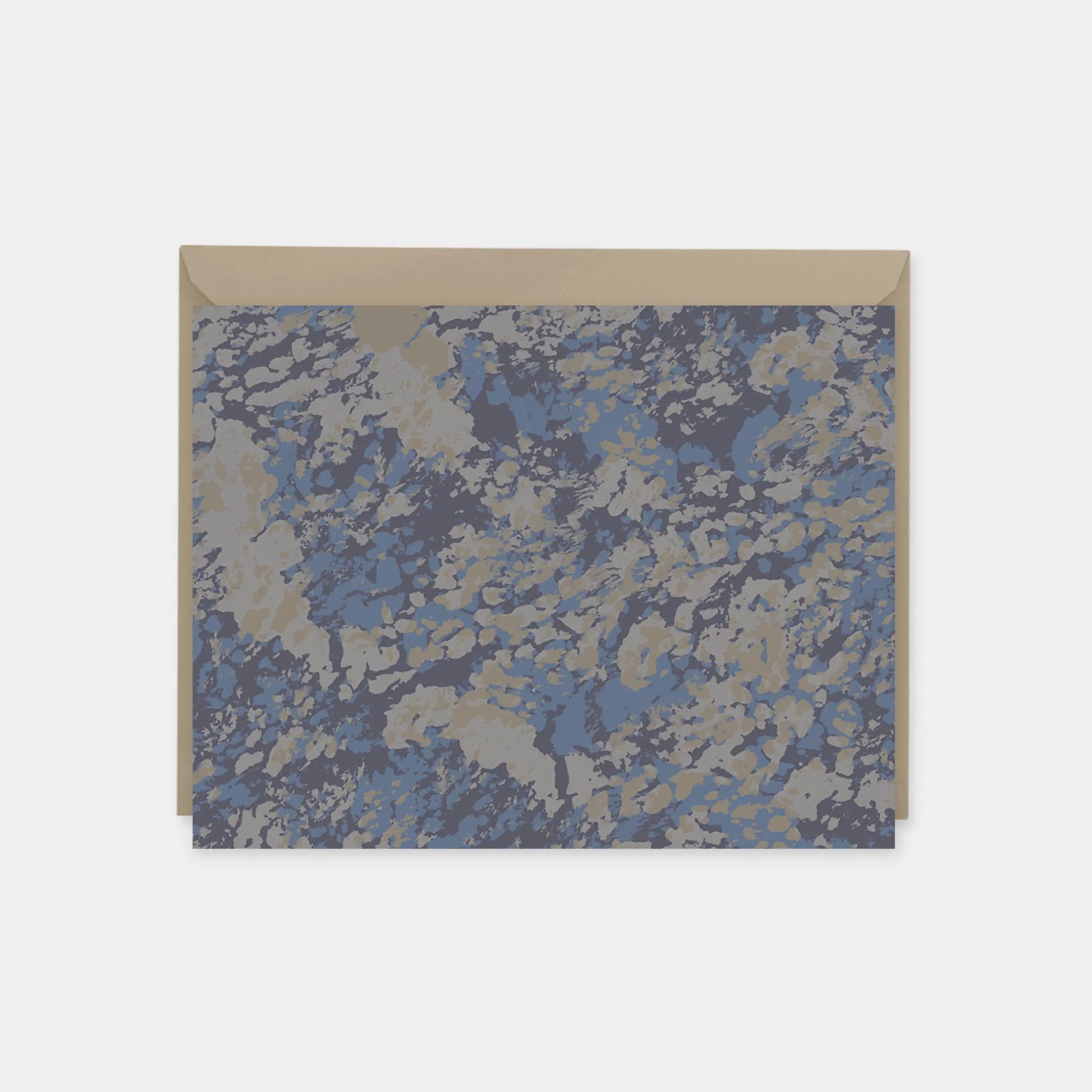 Pewter and Dark Periwinkle Painted