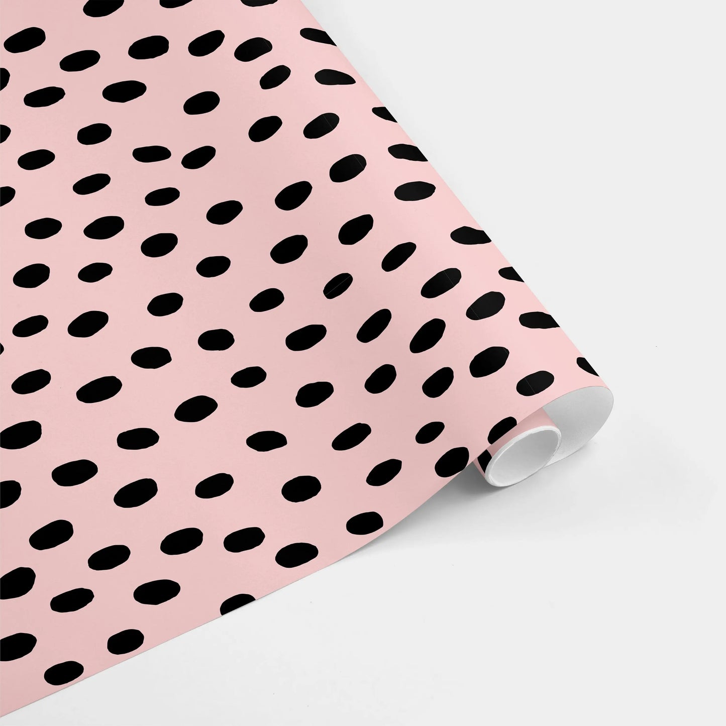 Pink and Black Handdrawn Polka Dots Gift