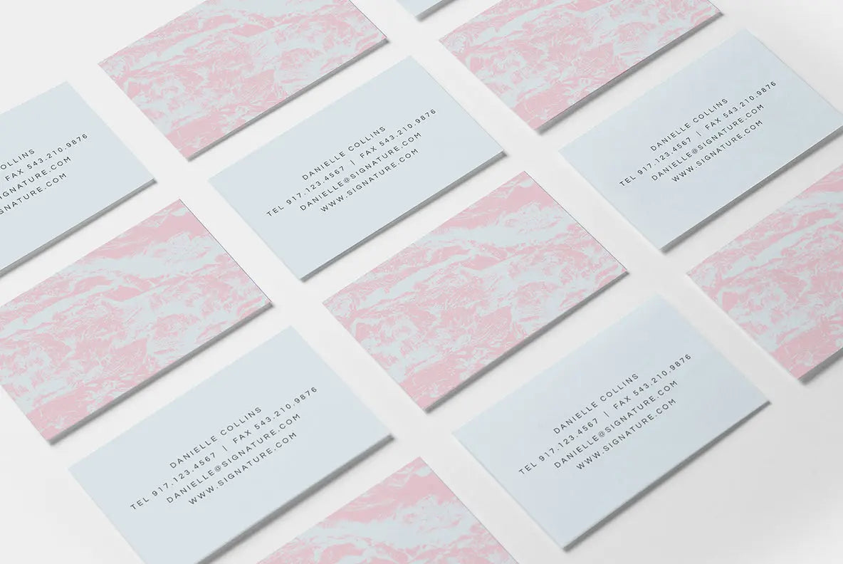 Pink & Blue Terrain Business Card