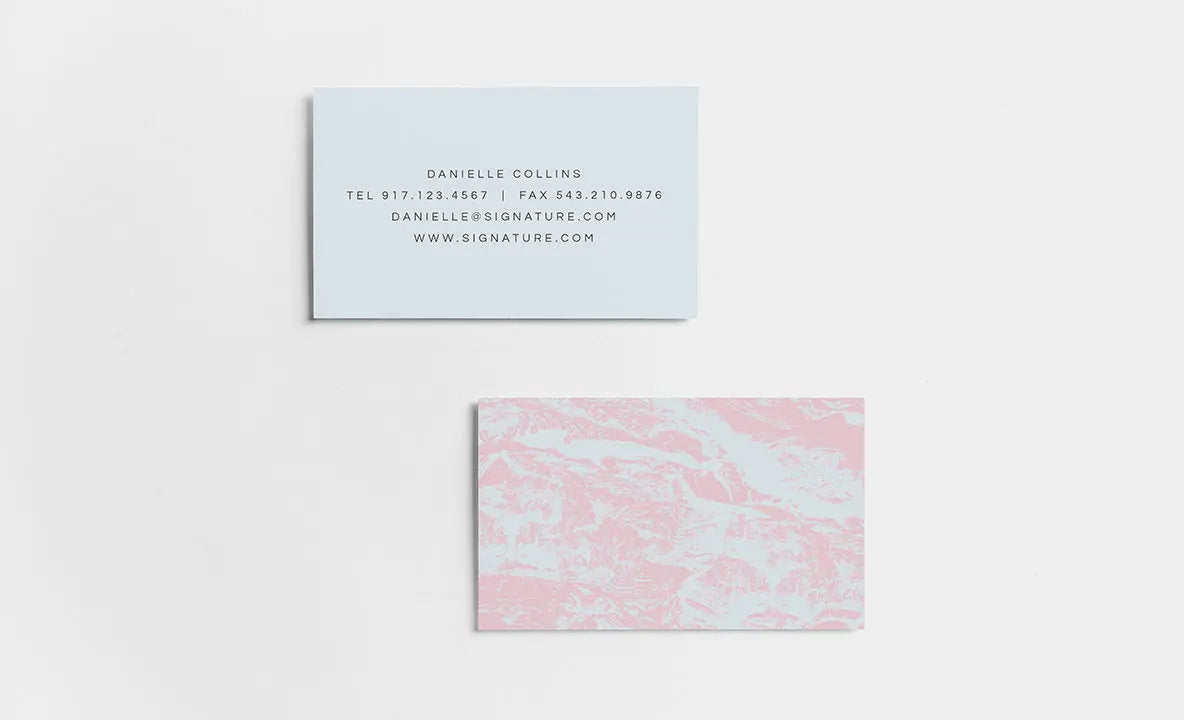 Pink & Blue Terrain Business Card