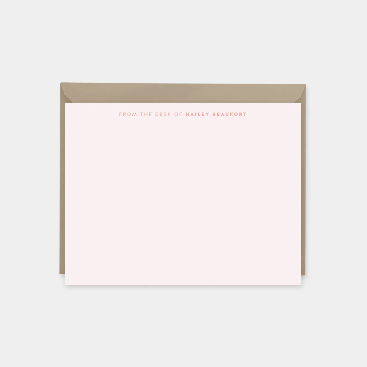 Pink Personalized Note Cards