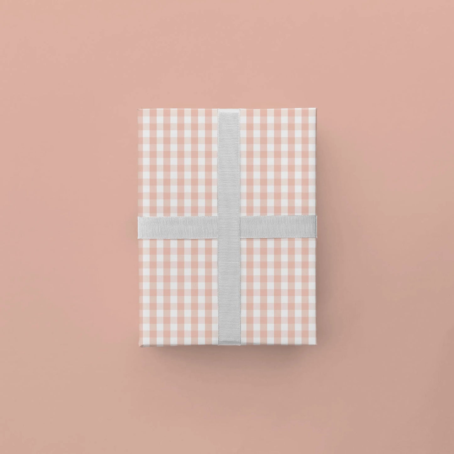 Pink Vintage Gingham Gift Wrap