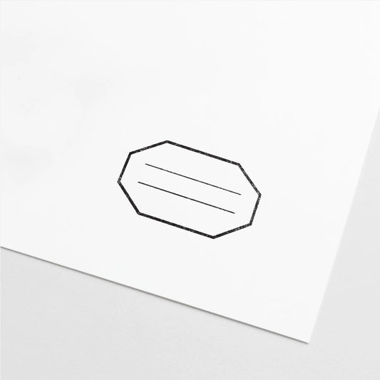 Polygon Badge Stamp, Blank Stamp