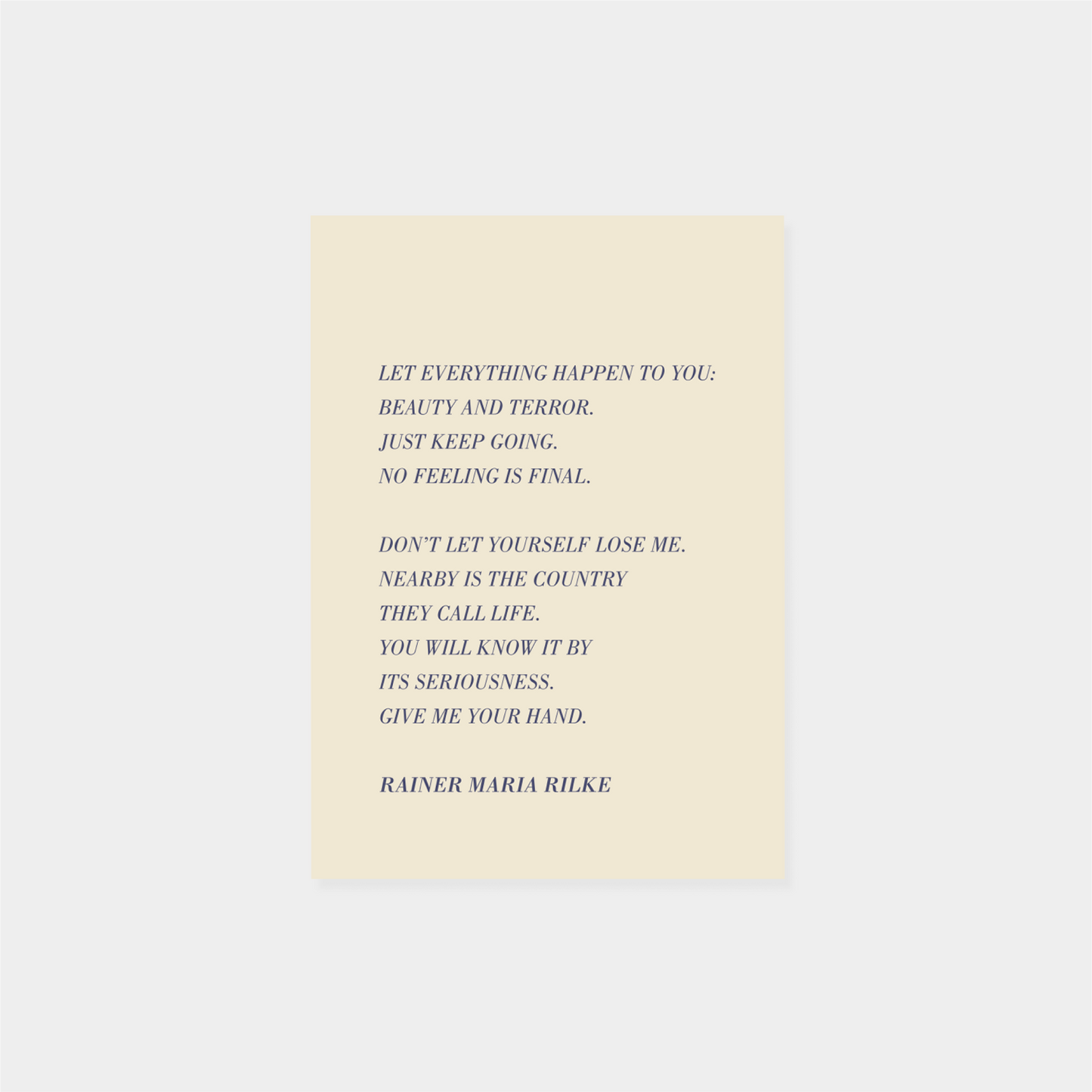Rilke Card II