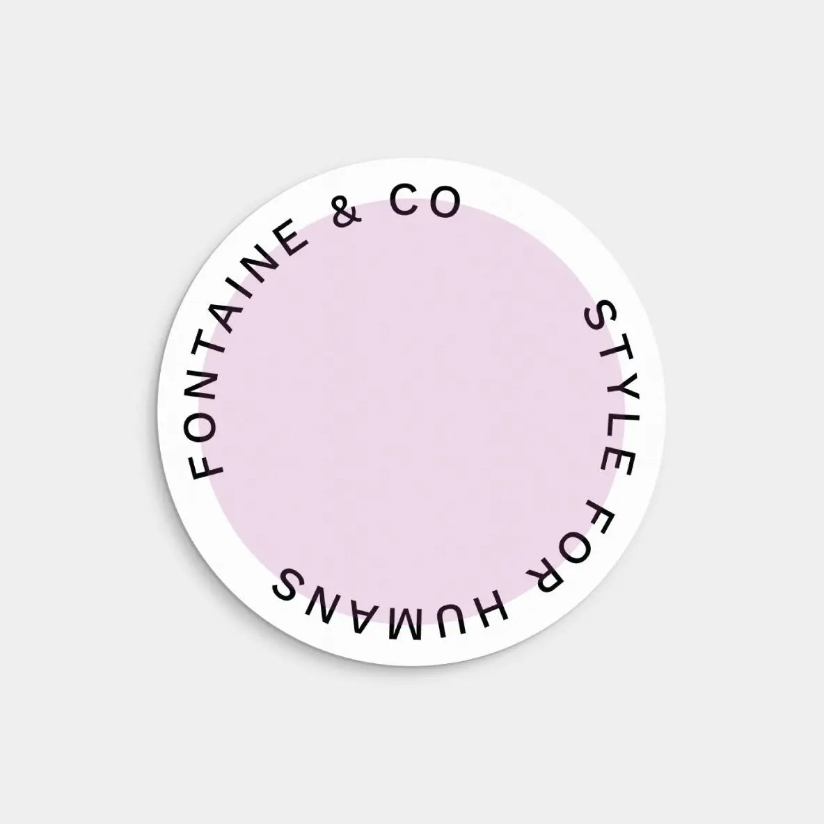 Round Pastel Product Label Template