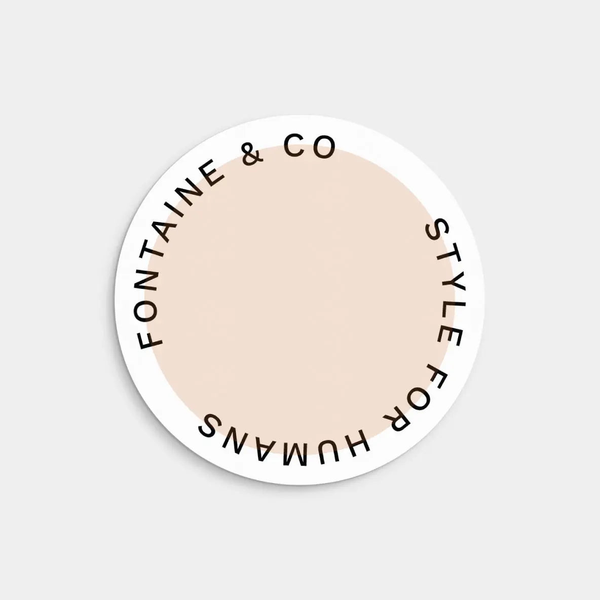 Round Pastel Product Label Template