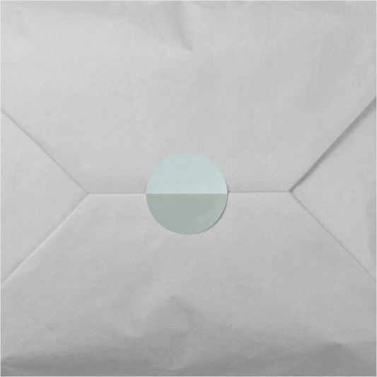 Soft Color Block Round Sticker