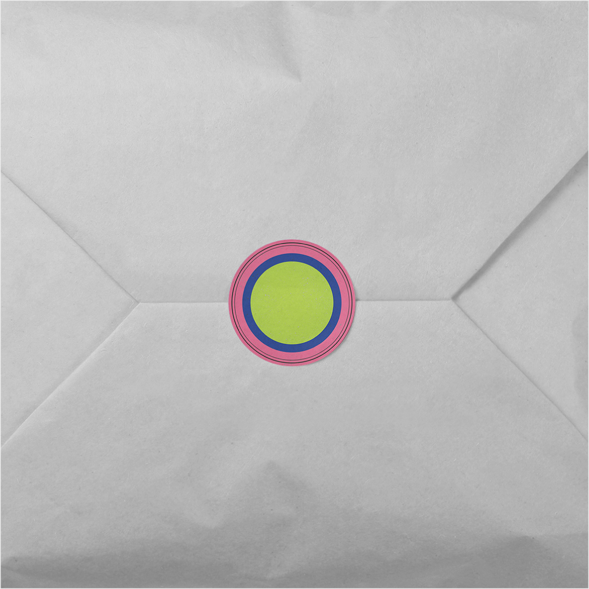 Circles Round Sticker