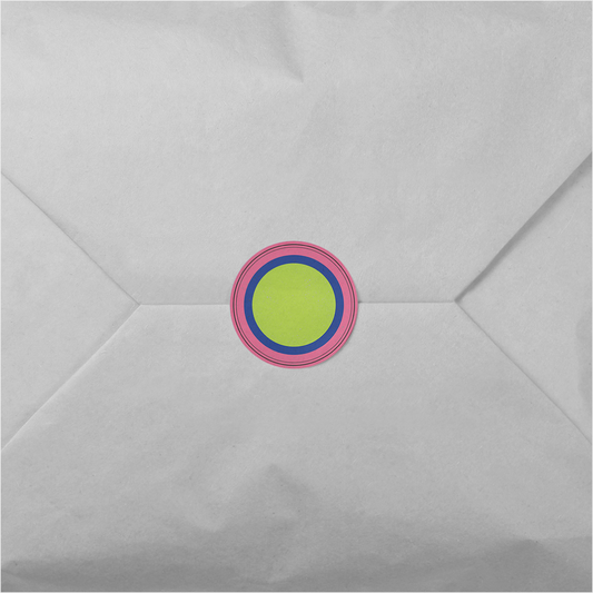 Circles Round Sticker