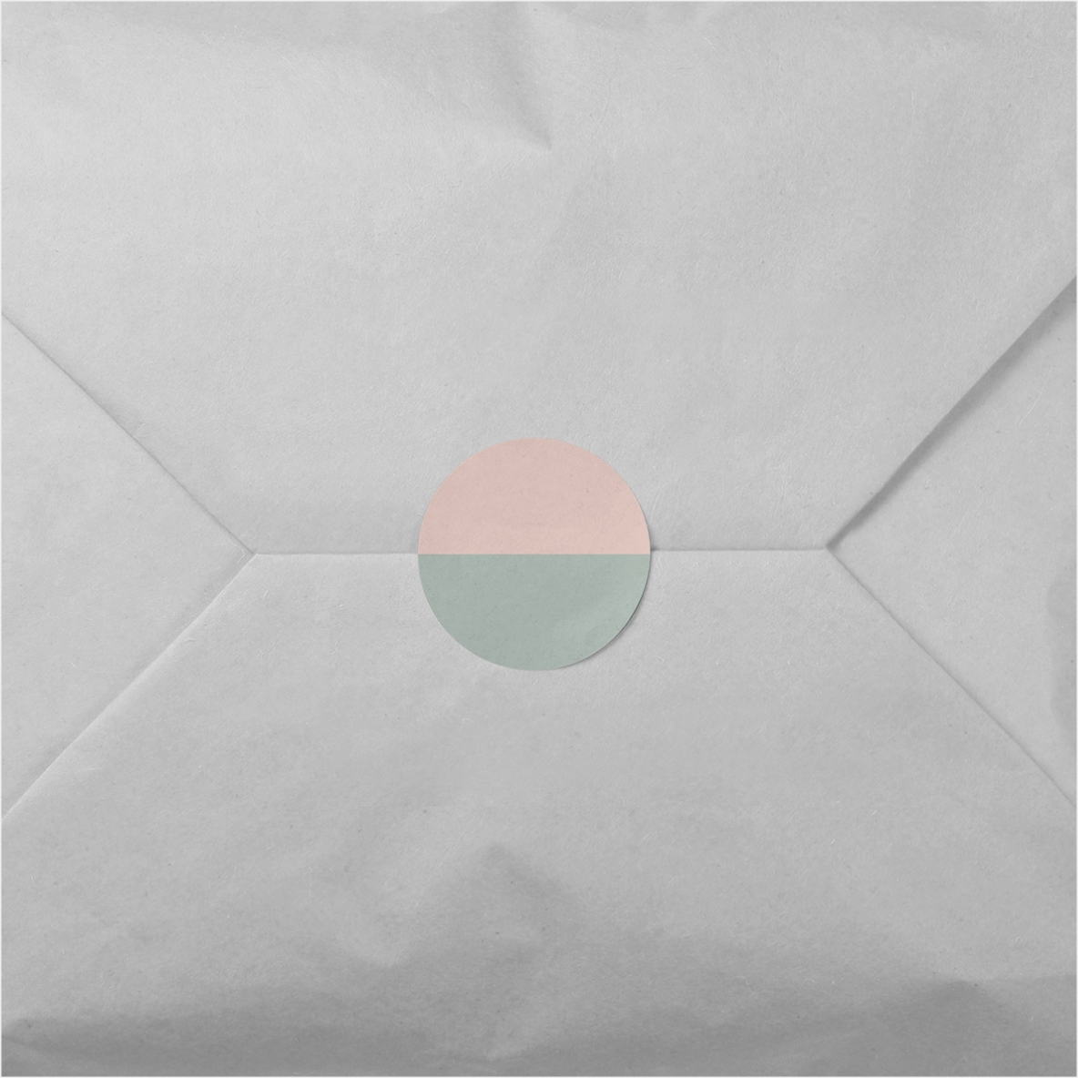 Soft Color Block Round Sticker II