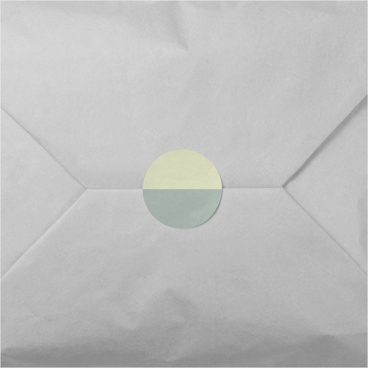 Soft Color Block Round Sticker III