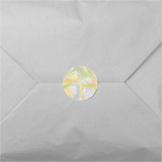 Suminagashi Round Sticker