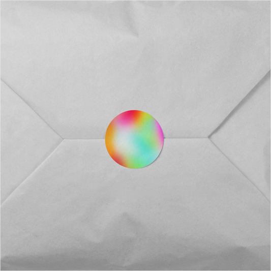 Vivid Ombre Round Sticker