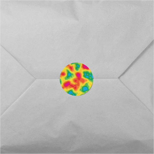 Heat Map Round Sticker