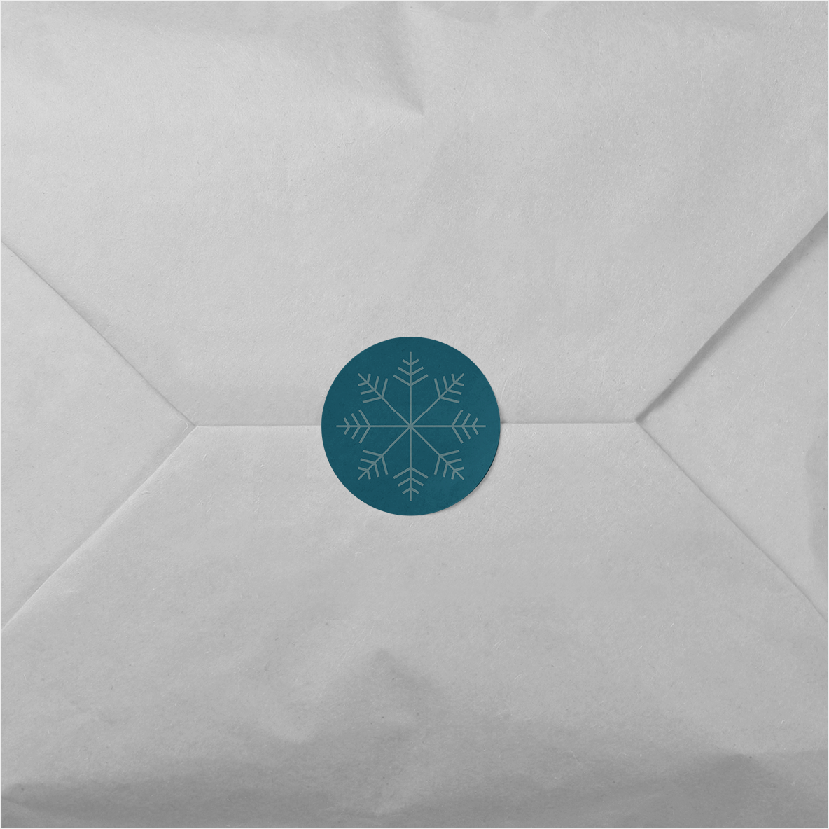 Holiday Snowflake Round Sticker