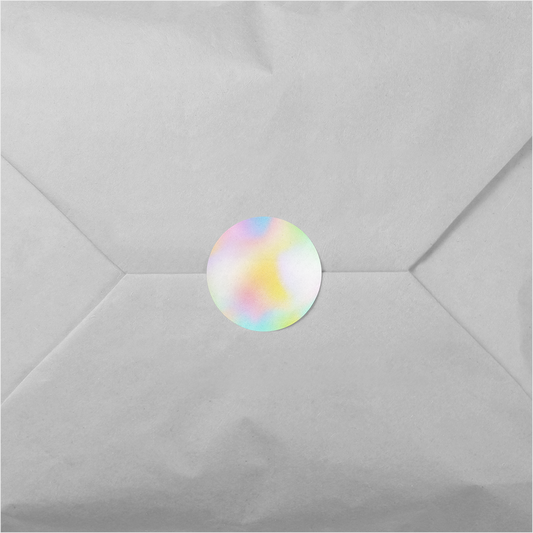 Pastel Ombre Round Sticker
