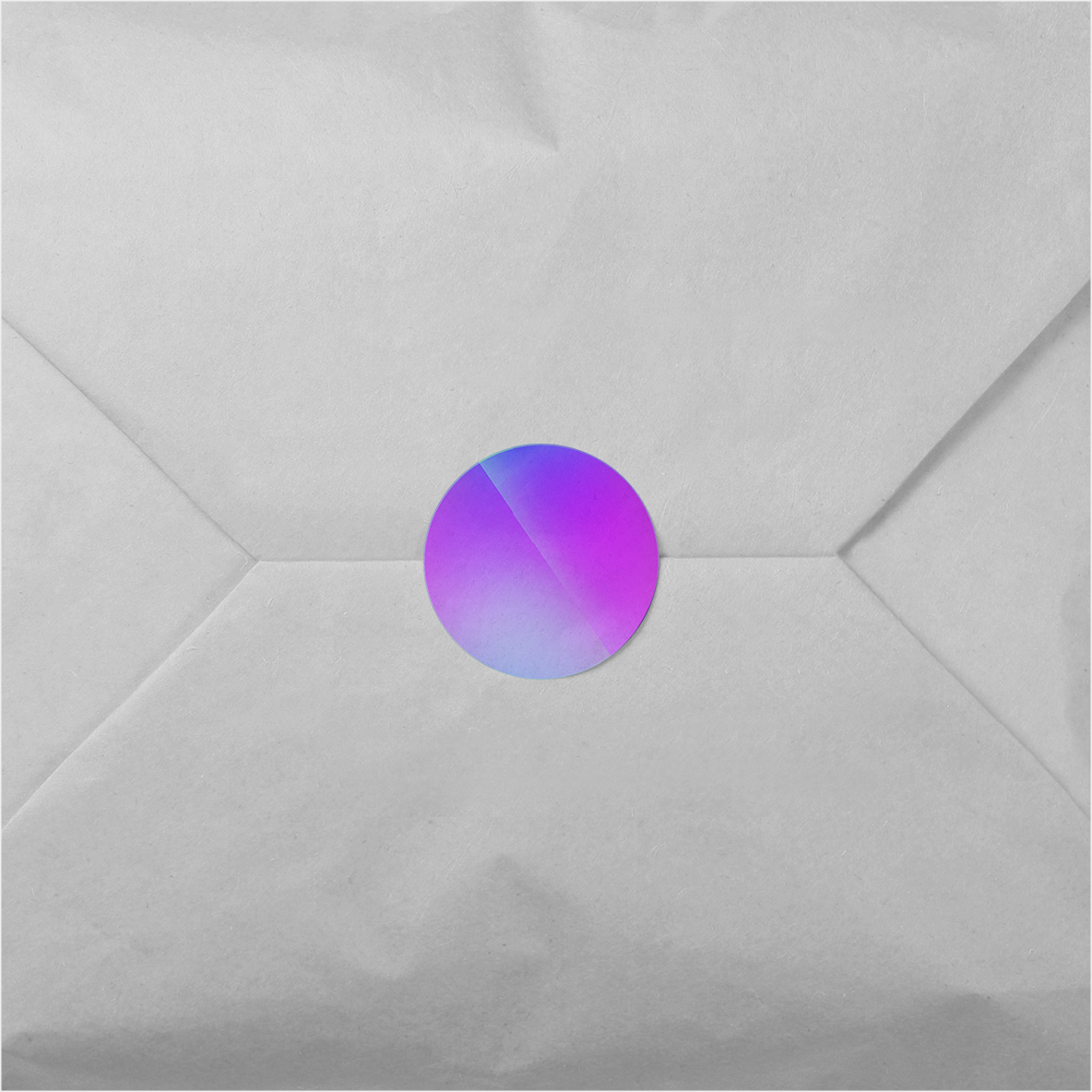 Ombre Slice Round Sticker