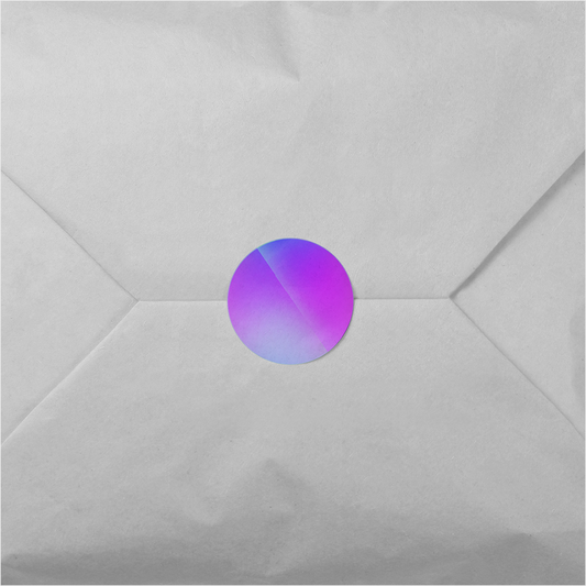 Ombre Slice Round Sticker