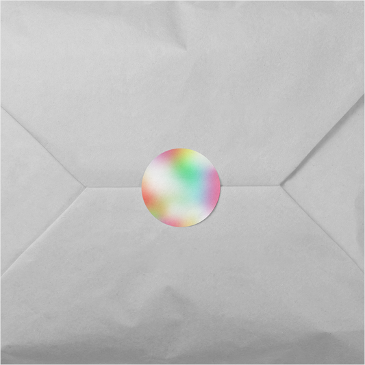 Ombre Round Sticker