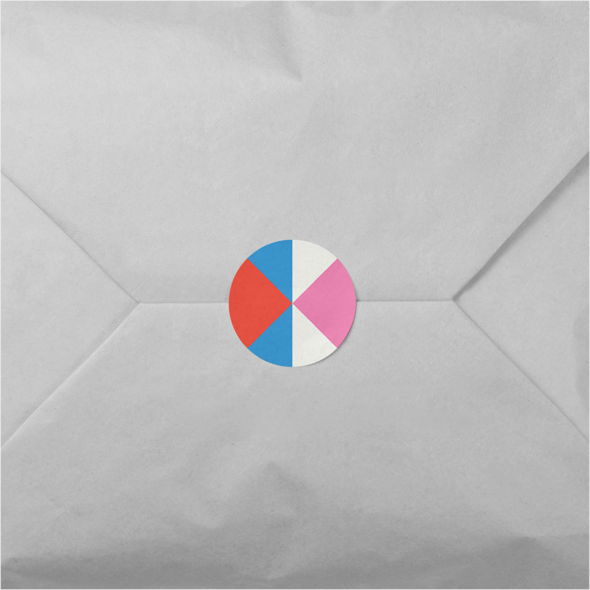 Color Geo Round Sticker II