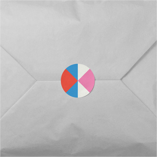 Color Geo Round Sticker II