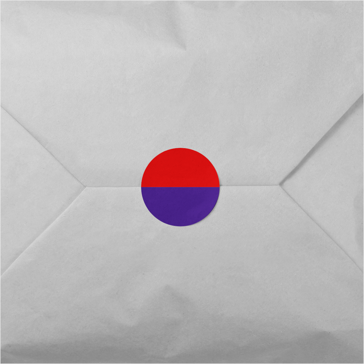 Color Block Round Sticker III