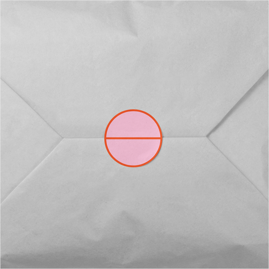 Outline Round Sticker