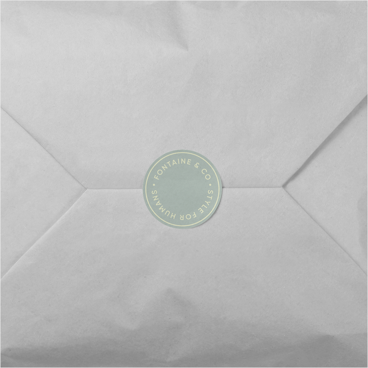 Circle Type Seal Round Sticker