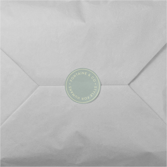 Circle Type Seal Round Sticker