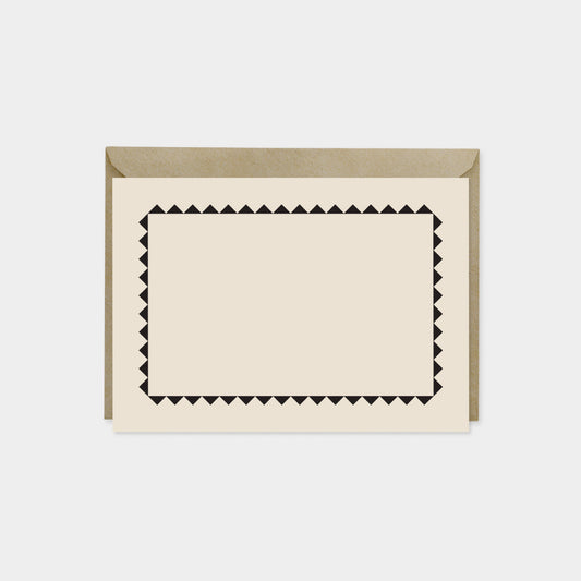 Sawtooth Border Note Cards IV