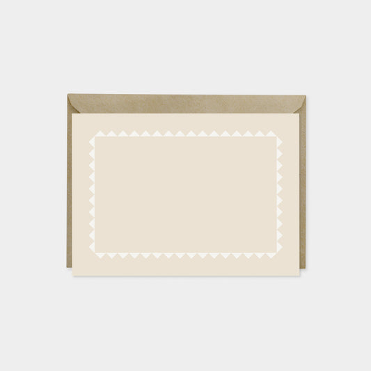 Sawtooth Border Note Cards V