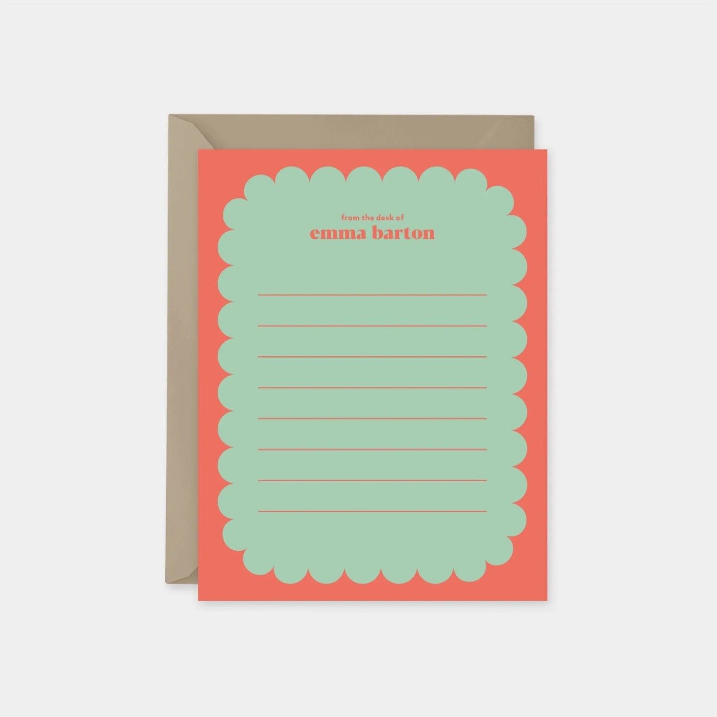 Scallop Border Note Cards III